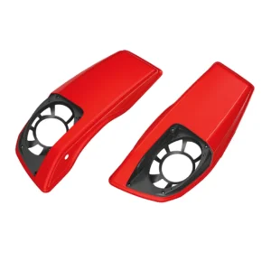 Color Matched Saddlebag Speaker Lids - Rally Red