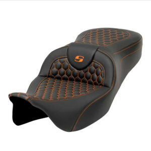 2008-2024* FLHR, FLHT, FLHX & FLTR ROADSOFA™ HC EXTENDED REACH, ORANGE STITCH