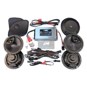 J&M Rokker 4-Channel Amplifier & Speaker Kit For Harley Road Glide Ultra / Limited 2016-2024