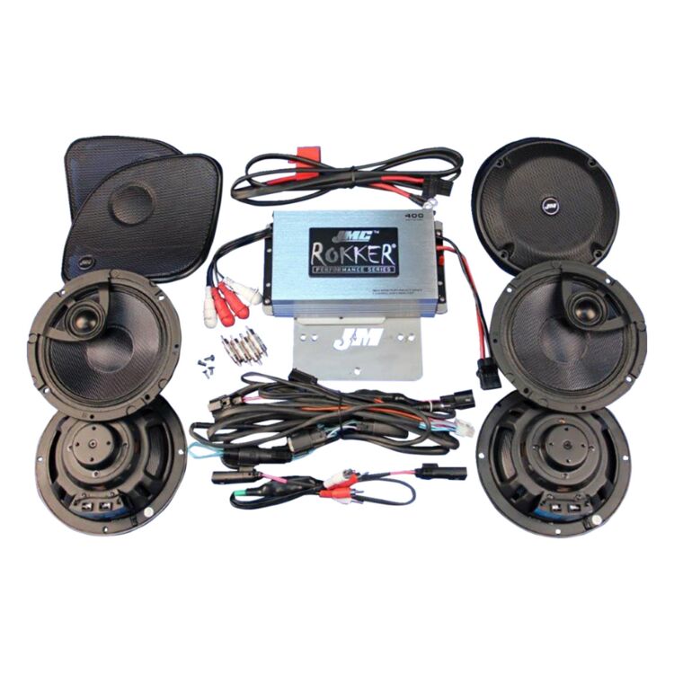 J&M Rokker 4-Channel Amplifier & Speaker Kit For Harley Road Glide Ultra / Limited 2016-2024