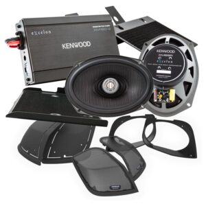 Kenwood eXcelon Saddlebag Speaker And Amplifier Package