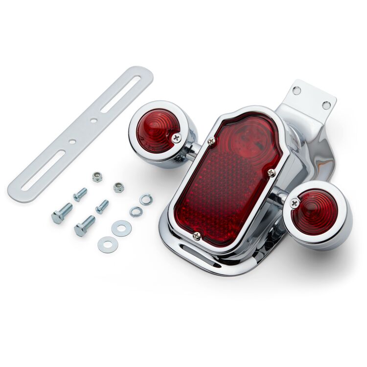 Milwaukee Twins LED Tombstone Taillight with Red Turn Signals