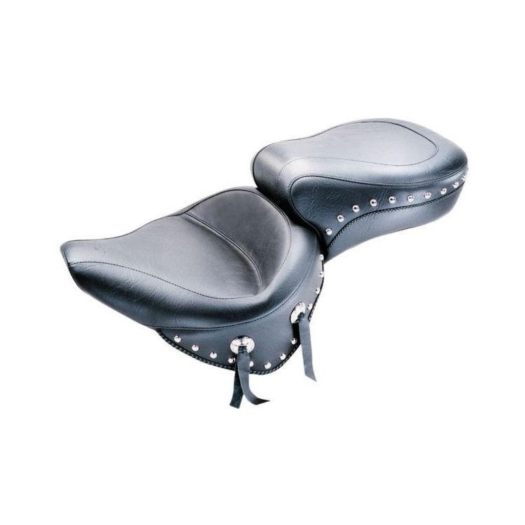 Mustang Wide Touring Smooth Seat For Harley
