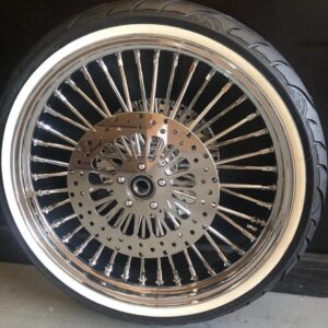 21" X 3.50" HARLEY 2000-2007 FLHR W/ ROTORS WHITE WALL AVON WHEEL NEW