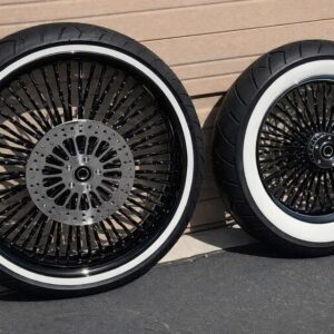 Fat Spoke Setup with White Wall Tires